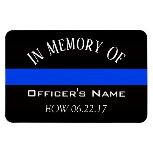 IM SPEICHER DES FALLENEN BÜROS DÜNN BLUE LINE MAGN MAGNET (Horizontal)