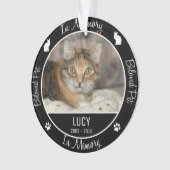 Im Speicher - Verlust von CAT - Benutzerdefinierte Ornament (Vorderseite)