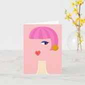 Im Spiegel Karte (Gelbe Blume)