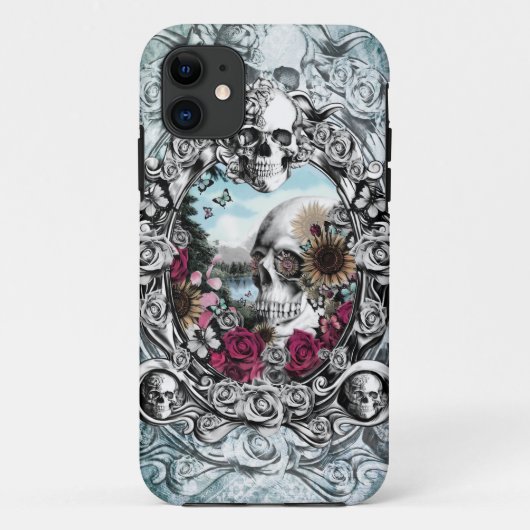 Im Spiegellandschaftsschädel Case-Mate iPhone Hülle (Rückseite)