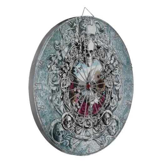 Im Spiegellandschaftsschädel Dartscheibe (Vorderseite Links)