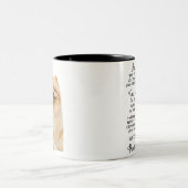 im Spitz sarkastische Grafik, sehr hund äh Zweifarbige Tasse (Mittel)