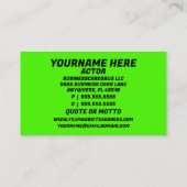 Im Spotlight Visitenkarte (Rückseite)