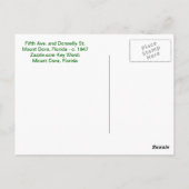 Im Stadtzentrum gelegen, Berg Dora, FL - 1947 Postkarte (Rückseite)