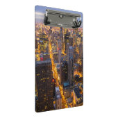 Im Stadtzentrum gelegene Chicago-Skyline an der Mini Klemmbrett (Schrägansicht)