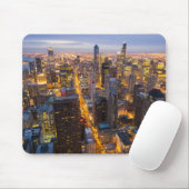 Im Stadtzentrum gelegene Chicago-Skyline an der Mousepad (Mit Mouse)