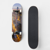 Im Stadtzentrum gelegene Chicago-Skyline an der Skateboard (Vorderseite)