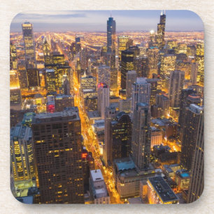 Im Stadtzentrum gelegene Chicago-Skyline an der Untersetzer