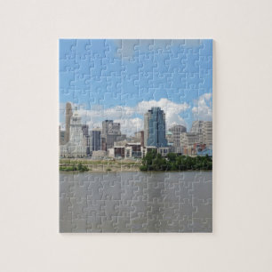 Im Stadtzentrum gelegene Cincinnati-Skyline Puzzle