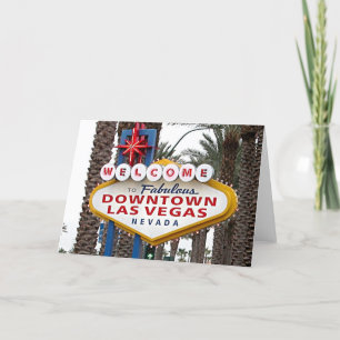 Im Stadtzentrum gelegene Las Vegas-Gruß-Karte Karte