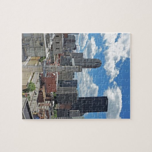 Im Stadtzentrum gelegene Pittsburgh-Skyline Puzzle (Horizontal)
