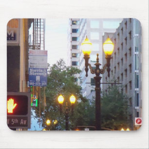 Im Stadtzentrum gelegene Portland-Stadt-Lichter Mousepad