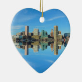 Im Stadtzentrum gelegene Skyline-Reflexion Keramik Ornament (Rechts)