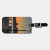 Im Stadtzentrum gelegene Skyline Seattles Gepäckanhänger (Vorderseite horizontal)