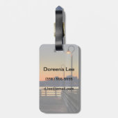 Im Stadtzentrum gelegene Skyline Seattles Gepäckanhänger (Rückseite vertikal)