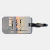 Im Stadtzentrum gelegene Skyline Seattles Gepäckanhänger (Rückseite horizontal)