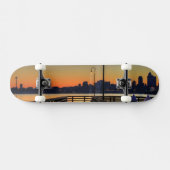 Im Stadtzentrum gelegene Skyline Seattles Skateboard (Horizontal)