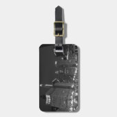 Im Stadtzentrum gelegenes Chicago Schwarzweiss Gepäckanhänger (Vorderseite vertikal)