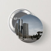 Im Stadtzentrum gelegenes Detroit Button (Vorne & Hinten)