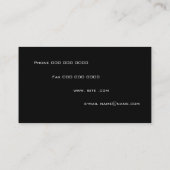 im Stadtzentrum gelegenes Geschäft Visitenkarte (Rückseite)