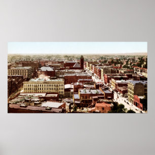 Im Stadtzentrum gelegenes Los Angeles Kalifornien Poster