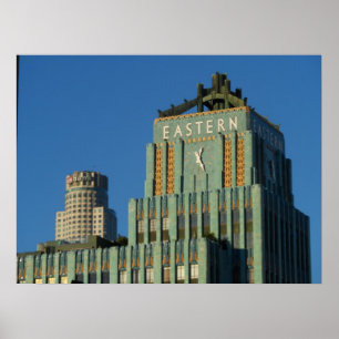 Im Stadtzentrum gelegenes Los Angeles Poster