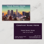 Im Stadtzentrum gelegenes Los Angeles - Visitenkarte (Vorne/Hinten)