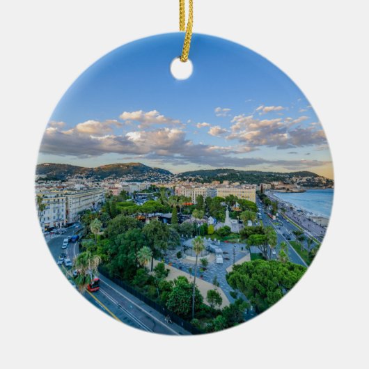 Im Stadtzentrum gelegenes Nizza, Frankreich Keramikornament (Vorne)