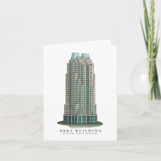Im Stadtzentrum gelegenes Raleigh, NC Notecards Karte