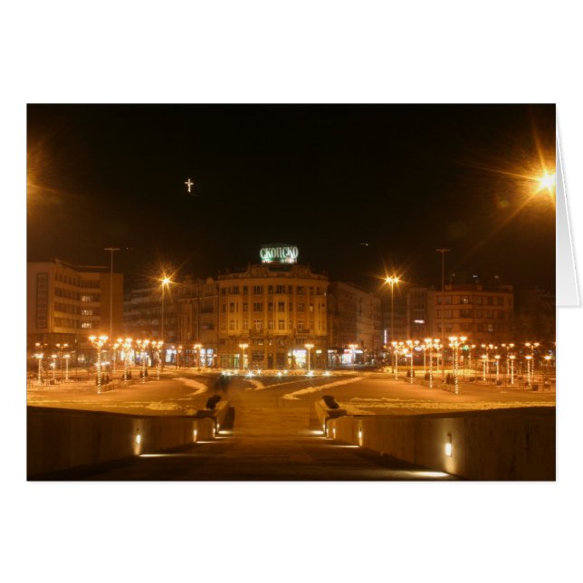 Im Stadtzentrum gelegenes Skopje (Vorderseite (Horizontal))