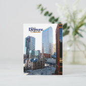 Im Stadtzentrum von Denver und der Trinity Episcop Postkarte (Stehend Vorderseite)