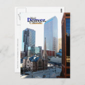 Im Stadtzentrum von Denver und der Trinity Episcop Postkarte (Vorne/Hinten)