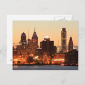 Im Stadtzentrum von Philadelphia, Pennsylvania bei Postkarte (Vorne/Hinten)