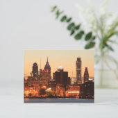 Im Stadtzentrum von Philadelphia, Pennsylvania bei Postkarte (Stehend Vorderseite)