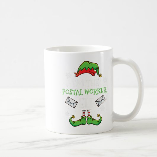 Im Stal Worker Elf Weihnachten Kaffeetasse (Rechts)