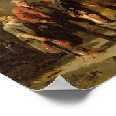 Im Stall Fütternd Pferde Poster (Ecke)