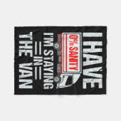 I'm Staying In Tha Van Funny Phasmophobia Gamer Me Fleecedecke (Vorderseite (Horizontal))