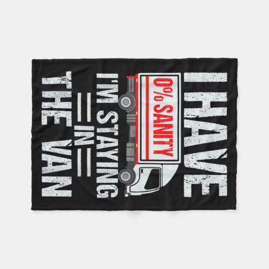 I'm Staying In Tha Van Funny Phasmophobia Gamer Me Fleecedecke (Vorderseite (Horizontal))