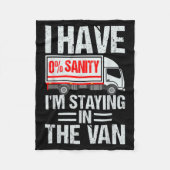 I'm Staying In Tha Van Funny Phasmophobia Gamer Me Fleecedecke (Vorderseite)