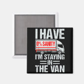 I'm Staying In Tha Van Funny Phasmophobia Gamer Me Magnet (Vorderseite/Rückseite)