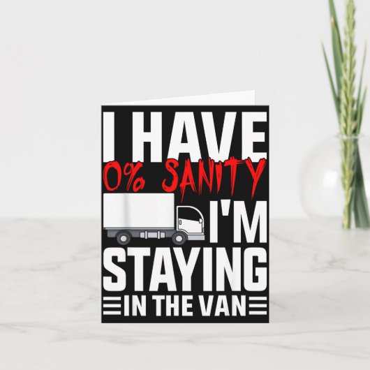 I'm Staying In Tha Van Funny Phasmophobia Gamer Wo Karte (Vorderseite)