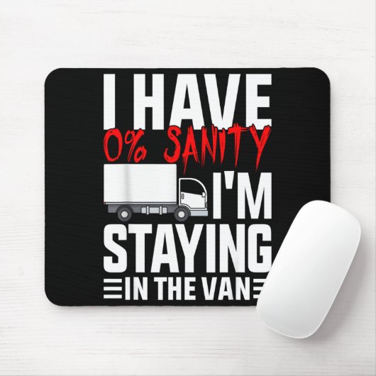 I'm Staying In Tha Van Funny Phasmophobia Gamer Wo Mousepad (Mit Mouse)