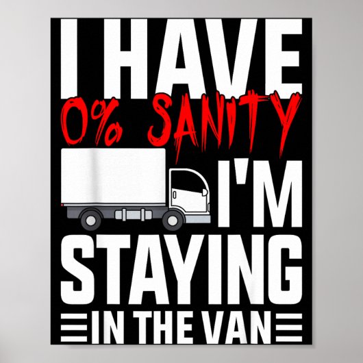 I'm Staying In Tha Van Funny Phasmophobia Gamer Wo Poster (Vorne)