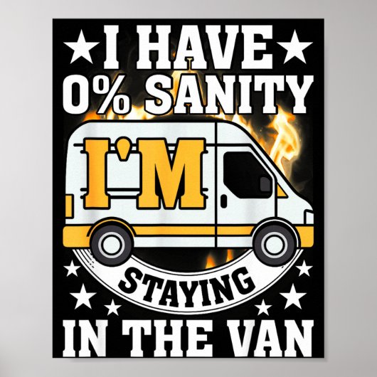 I'm Staying In Tha Van Funny Phasmophobia Women Ma Poster (Vorne)