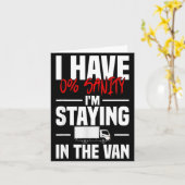 I'm Staying In Tha Van Funny Phasmophobia Women's Karte (Gelbe Blume)