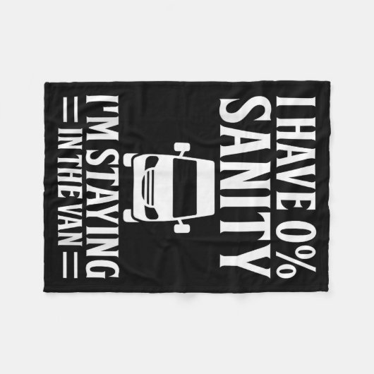 I'm Staying In Tha Van Phasmophobia Funny Drivers Fleecedecke (Vorderseite (Horizontal))