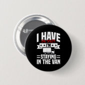 I'm Staying In Tha Van Phasmophobia Funny Gamer Me Button (Vorne & Hinten)