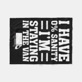 I'm Staying In Tha Van Phasmophobia Funny Gamer Me Fleecedecke (Vorderseite (Horizontal))