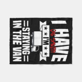 I'm Staying In Tha Van Phasmophobia Funny Gamer Me Fleecedecke (Vorderseite (Horizontal))