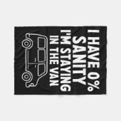 I'm Staying In Tha Van Phasmophobia Funny Gamer Me Fleecedecke (Vorderseite (Horizontal))